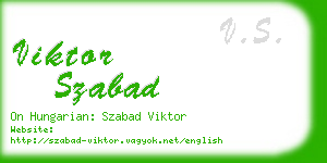 viktor szabad business card